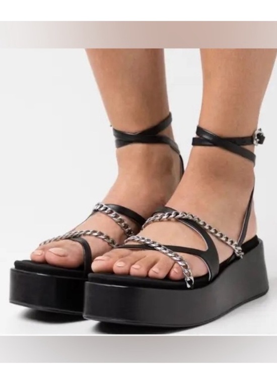 NWOT Rag & Bone Black Logan Platform Size 37.5 - Picture 4 of 16